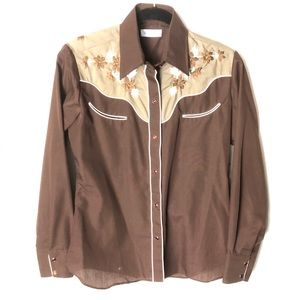 Vintage western pearl snap.